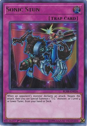Sonic Stun (BLHR-EN026) - Battles of Legend: Hero's Revenge 1st Edition Battles of Legend: Hero's Revenge Yugioh Single  Squirtle Squad Card Shop.