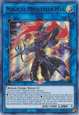 Magical Musketeer Max (BLHR-EN052) - Battles of Legend: Hero's Revenge 1st Edition Battles of Legend: Hero's Revenge Yugioh Single  Squirtle Squad Card Shop.