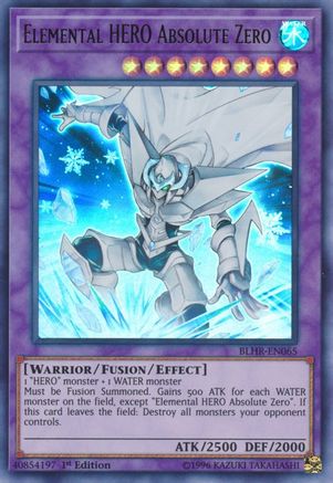 Elemental HERO Absolute Zero (BLHR-EN065) - Battles of Legend: Hero's Revenge 1st Edition Battles of Legend: Hero's Revenge Yugioh Single  Squirtle Squad Card Shop.