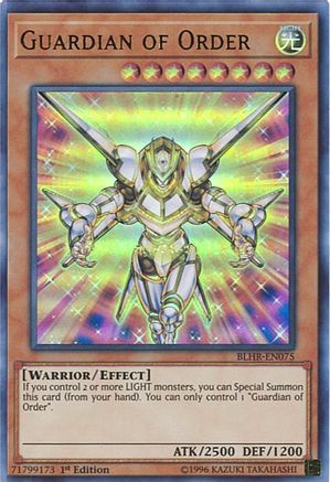 Guardian of Order (BLHR-EN075) - Battles of Legend: Hero's Revenge 1st Edition Battles of Legend: Hero's Revenge Yugioh Single  Squirtle Squad Card Shop.