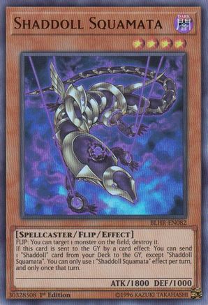 Shaddoll Squamata (BLHR-EN082) - Battles of Legend: Hero's Revenge 1st Edition Battles of Legend: Hero's Revenge Yugioh Single  Squirtle Squad Card Shop.