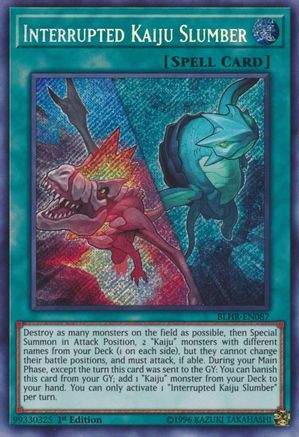Interrupted Kaiju Slumber (BLHR-EN087) - Battles of Legend: Hero's Revenge 1st Edition Battles of Legend: Hero's Revenge Yugioh Single  Squirtle Squad Card Shop.