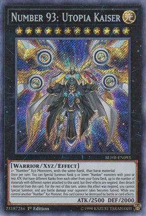 Number 93: Utopia Kaiser (BLHR-EN093) - Battles of Legend: Hero's Revenge 1st Edition Battles of Legend: Hero's Revenge Yugioh Single  Squirtle Squad Card Shop.