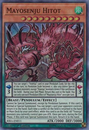 Mayosenju Hitot (RIRA-EN011) - Rising Rampage 1st Edition Rising Rampage Yugioh Single  Squirtle Squad Card Shop.