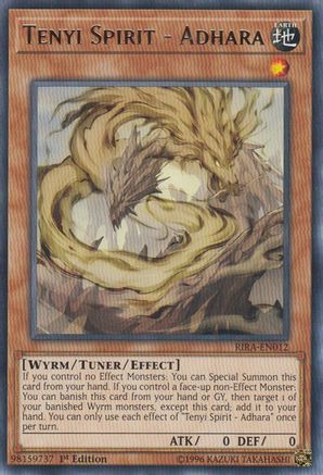Tenyi Spirit - Adhara (RIRA-EN012) - Rising Rampage 1st Edition Rising Rampage Yugioh Single  Squirtle Squad Card Shop.
