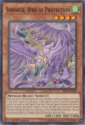 Simorgh, Bird of Protection (RIRA-EN020) - Rising Rampage Unlimited Rising Rampage Yugioh Single  Squirtle Squad Card Shop.