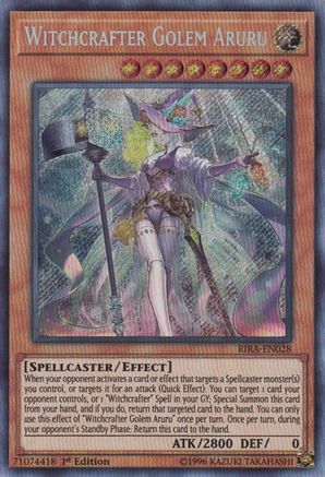 Witchcrafter Golem Aruru (RIRA-EN028) - Rising Rampage 1st Edition Rising Rampage Yugioh Single  Squirtle Squad Card Shop.