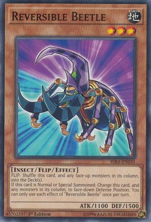 Reversible Beetle (RIRA-EN035) - Rising Rampage Unlimited Rising Rampage Yugioh Single  Squirtle Squad Card Shop.