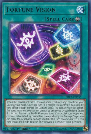 Fortune Vision (RIRA-EN055) - Rising Rampage 1st Edition Rising Rampage Yugioh Single  Squirtle Squad Card Shop.