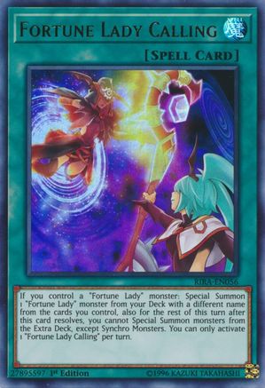 Fortune Lady Calling (RIRA-EN056) - Rising Rampage 1st Edition Rising Rampage Yugioh Single  Squirtle Squad Card Shop.