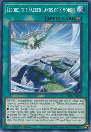 Elborz, the Sacred Lands of Simorgh (RIRA-EN060) - Rising Rampage Unlimited Rising Rampage Yugioh Single  Squirtle Squad Card Shop.