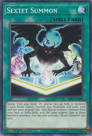Sextet Summon (RIRA-EN066) - Rising Rampage 1st Edition Rising Rampage Yugioh Single  Squirtle Squad Card Shop.
