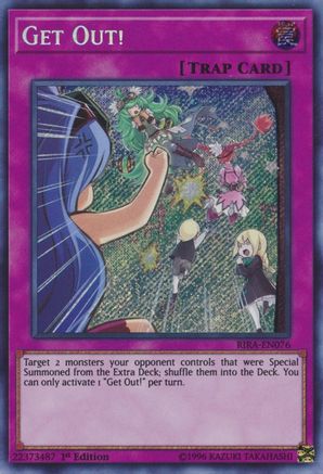 Get Out! (RIRA-EN076) - Rising Rampage Unlimited Rising Rampage Yugioh Single  Squirtle Squad Card Shop.