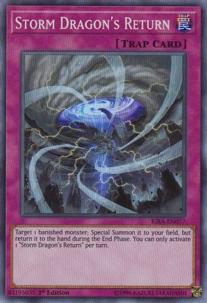 Storm Dragon's Return (RIRA-EN077) - Rising Rampage 1st Edition Rising Rampage Yugioh Single  Squirtle Squad Card Shop.