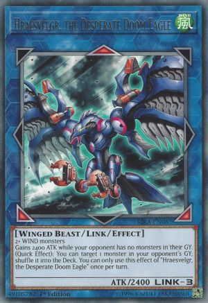Hraesvelgr, the Desperate Doom Eagle (RIRA-EN082) - Rising Rampage 1st Edition Rising Rampage Yugioh Single  Squirtle Squad Card Shop.