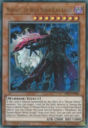 Morpheus, the Dream Mirror Black Knight (RIRA-EN088) - Rising Rampage Unlimited Rising Rampage Yugioh Single  Squirtle Squad Card Shop.