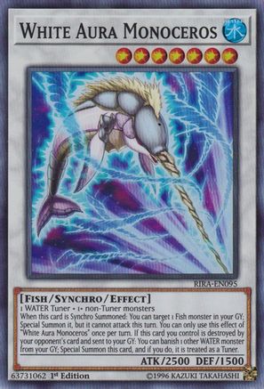 White Aura Monoceros (RIRA-EN095) - Rising Rampage Unlimited Rising Rampage Yugioh Single  Squirtle Squad Card Shop.