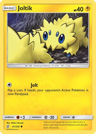 Joltik 061  - Reverse Holofoil SM  Unified Minds - Common SM - Unified Minds Pokemon Single  Squirtle Squad Card Shop.