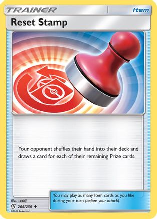 Reset Stamp 206  SM  Unified Minds - Uncommon SM - Unified Minds Pokemon Single  Squirtle Squad Card Shop.