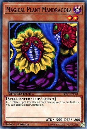 Magical Plant Mandragola (SBSC-EN001) - Speed Duel: Scars of Battle 1st Edition Speed Duel: Scars of Battle Yugioh Single  Squirtle Squad Card Shop.