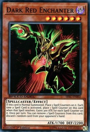 Dark Red Enchanter (SBSC-EN002) - Speed Duel: Scars of Battle 1st Edition Speed Duel: Scars of Battle Yugioh Single  Squirtle Squad Card Shop.