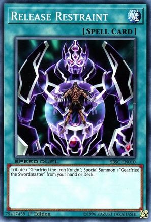 Release Restraint (SBSC-EN010) - Speed Duel: Scars of Battle 1st Edition Speed Duel: Scars of Battle Yugioh Single  Squirtle Squad Card Shop.