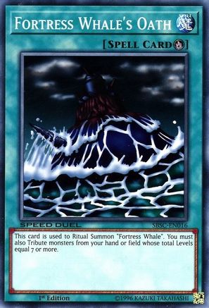 Fortress Whale's Oath (SBSC-EN016) - Speed Duel: Scars of Battle 1st Edition Speed Duel: Scars of Battle Yugioh Single  Squirtle Squad Card Shop.