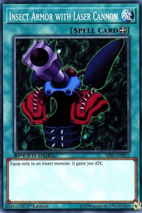 Insect Armor with Laser Cannon (SBSC-EN021) - Speed Duel: Scars of Battle 1st Edition Speed Duel: Scars of Battle Yugioh Single  Squirtle Squad Card Shop.