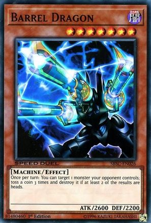 Barrel Dragon (SBSC-EN026) - Speed Duel: Scars of Battle 1st Edition Speed Duel: Scars of Battle Yugioh Single  Squirtle Squad Card Shop.