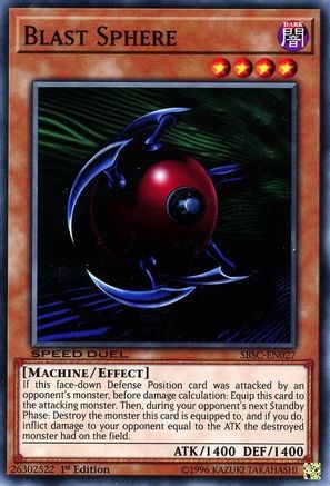 Blast Sphere (SBSC-EN027) - Speed Duel: Scars of Battle 1st Edition Speed Duel: Scars of Battle Yugioh Single  Squirtle Squad Card Shop.