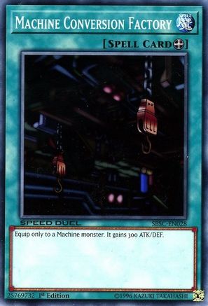 Machine Conversion Factory (SBSC-EN028) - Speed Duel: Scars of Battle 1st Edition Speed Duel: Scars of Battle Yugioh Single  Squirtle Squad Card Shop.
