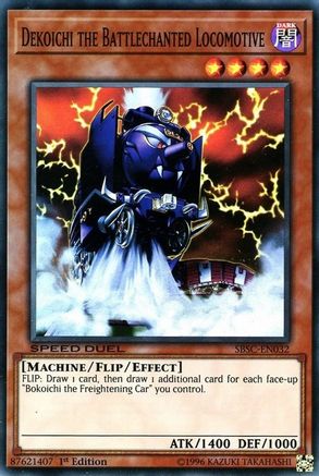 Dekoichi the Battlechanted Locomotive (SBSC-EN032) - Speed Duel: Scars of Battle 1st Edition Speed Duel: Scars of Battle Yugioh Single  Squirtle Squad Card Shop.
