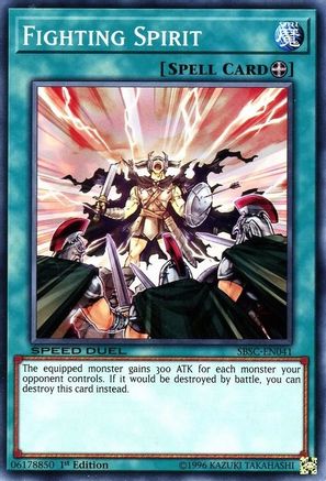 Fighting Spirit (SBSC-EN041) - Speed Duel: Scars of Battle 1st Edition Speed Duel: Scars of Battle Yugioh Single  Squirtle Squad Card Shop.