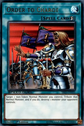 Order to Charge (SS03-ENV01) - Speed Duel Decks: Ultimate Predators 1st Edition Speed Duel Decks: Ultimate Predators Yugioh Single  Squirtle Squad Card Shop.