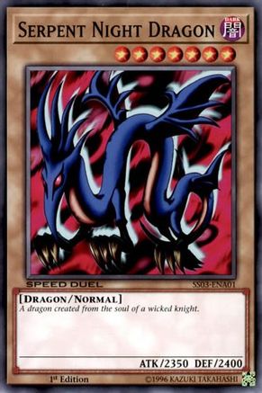 Serpent Night Dragon (SS03-ENA01) - Speed Duel Decks: Ultimate Predators 1st Edition Speed Duel Decks: Ultimate Predators Yugioh Single  Squirtle Squad Card Shop.