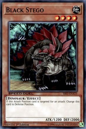 Black Stego (SS03-ENA15) - Speed Duel Decks: Ultimate Predators 1st Edition Speed Duel Decks: Ultimate Predators Yugioh Single  Squirtle Squad Card Shop.
