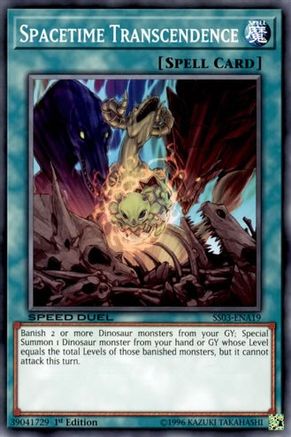 Spacetime Transcendence (SS03-ENA19) - Speed Duel Decks: Ultimate Predators 1st Edition Speed Duel Decks: Ultimate Predators Yugioh Single  Squirtle Squad Card Shop.