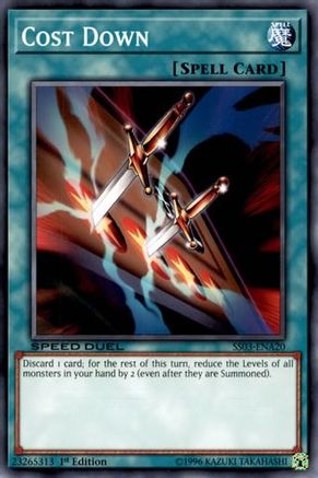 Cost Down (SS03-ENA20) - Speed Duel Decks: Ultimate Predators 1st Edition Speed Duel Decks: Ultimate Predators Yugioh Single  Squirtle Squad Card Shop.