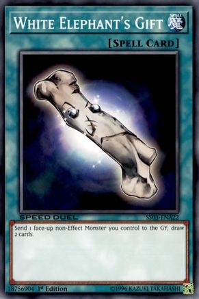 White Elephant's Gift (A) (SS03-ENA22) - Speed Duel Decks: Ultimate Predators 1st Edition Speed Duel Decks: Ultimate Predators Yugioh Single  Squirtle Squad Card Shop.