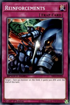 Reinforcements (SS03-ENA26) - Speed Duel Decks: Ultimate Predators 1st Edition Speed Duel Decks: Ultimate Predators Yugioh Single  Squirtle Squad Card Shop.