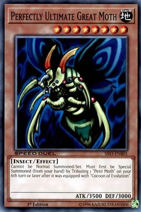 Perfectly Ultimate Great Moth (SS03-ENB01) - Speed Duel Decks: Ultimate Predators 1st Edition Speed Duel Decks: Ultimate Predators Yugioh Single  Squirtle Squad Card Shop.