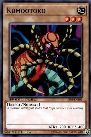Kumootoko (SS03-ENB06) - Speed Duel Decks: Ultimate Predators 1st Edition Speed Duel Decks: Ultimate Predators Yugioh Single  Squirtle Squad Card Shop.