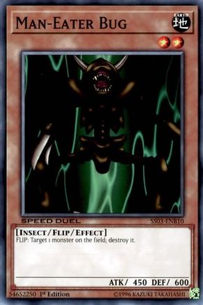 Man-Eater Bug (SS03-ENB10) - Speed Duel Decks: Ultimate Predators 1st Edition Speed Duel Decks: Ultimate Predators Yugioh Single  Squirtle Squad Card Shop.