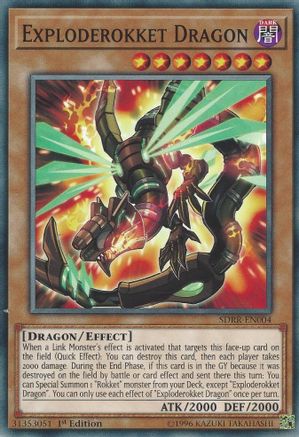 Exploderokket Dragon (SDRR-EN004) - Structure Deck: Rokket Revolt 1st Edition Structure Deck: Rokket Revolt Yugioh Single  Squirtle Squad Card Shop.