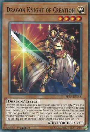 Dragon Knight of Creation (SDRR-EN018) - Structure Deck: Rokket Revolt 1st Edition Structure Deck: Rokket Revolt Yugioh Single  Squirtle Squad Card Shop.