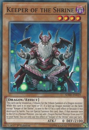 Keeper of the Shrine (SDRR-EN019) - Structure Deck: Rokket Revolt 1st Edition Structure Deck: Rokket Revolt Yugioh Single  Squirtle Squad Card Shop.
