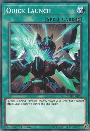 Quick Launch (SDRR-EN025) - Structure Deck: Rokket Revolt 1st Edition Structure Deck: Rokket Revolt Yugioh Single  Squirtle Squad Card Shop.