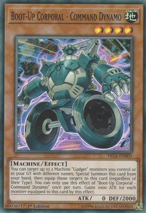Boot-Up Corporal - Command Dynamo (FIGA-EN001) - Fists of the Gadgets 1st Edition Fists of the Gadgets Yugioh Single  Squirtle Squad Card Shop.