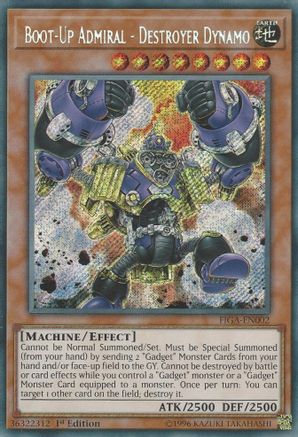 Boot-Up Admiral - Destroyer Dynamo (FIGA-EN002) - Fists of the Gadgets 1st Edition Fists of the Gadgets Yugioh Single  Squirtle Squad Card Shop.