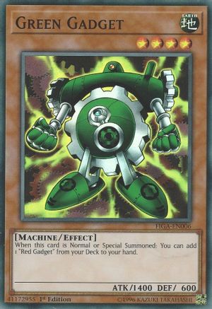 Green Gadget (FIGA-EN006) - Fists of the Gadgets 1st Edition Fists of the Gadgets Yugioh Single  Squirtle Squad Card Shop.